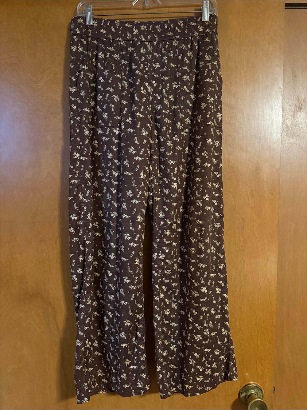 Toad&Co Brown Floral Taj Hemp Pants